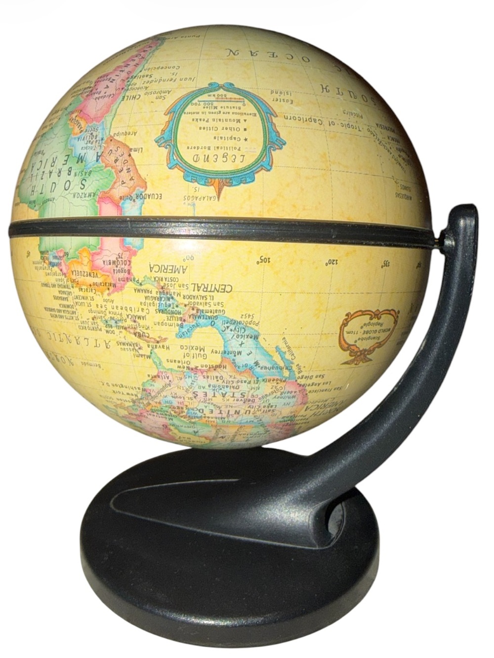 Replogle’s Small Political Globe - Rotates Horizontally + Vertically on 2 Axis